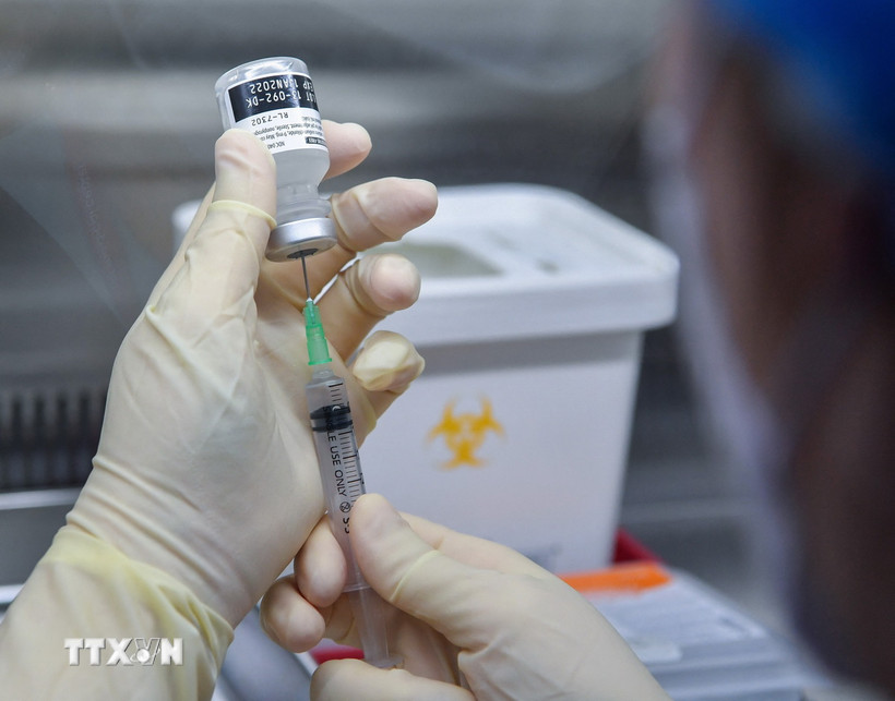 Vaccine COVID-19 giúp giảm nguy cơ mắc bệnh nặng và sinh non ở thai phụ Vaccine COVID-19 giúp giảm nguy cơ sinh non và bệnh nặng ở phụ nữ mang thai. (Nguồn: TTXVN)