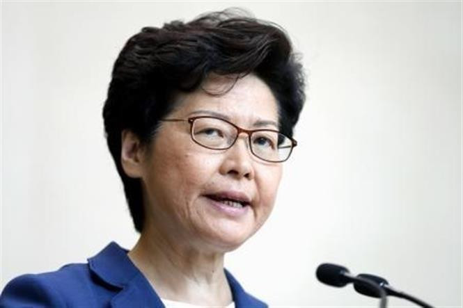 Trưởng Đặc khu hành chính Hong Kong (Trung Quốc), bà Lâm Trịnh Nguyệt Nga. (Ảnh: THX/TTXVN)