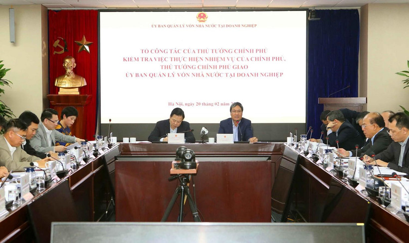 Quang cảnh buổi làm việc. (Ảnh: Doãn Tấn/TTXVN)