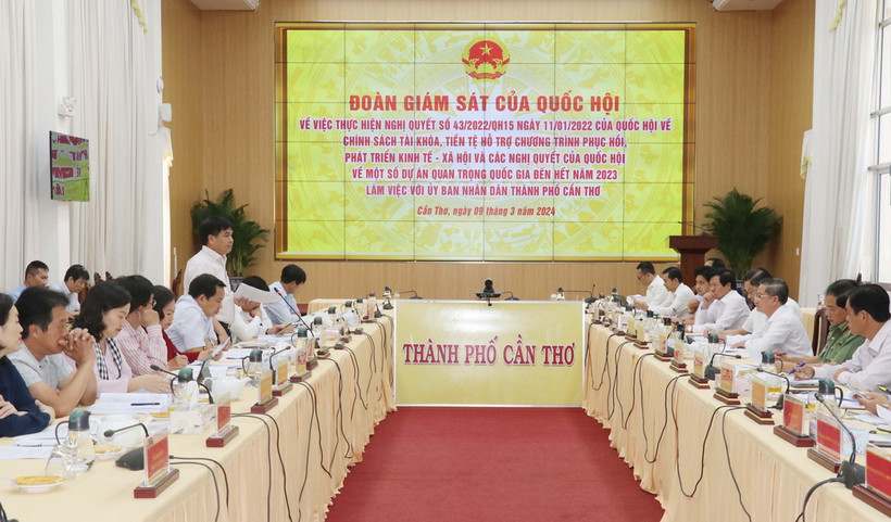 Quang cảnh buổi làm việc. (Ảnh: Ngọc Thiện/TTXVN)