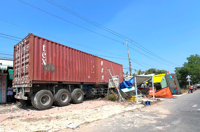 Hiện trường vụ tai nạn. (Nguồn: Báo Tây Ninh)