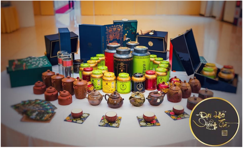 Sản phẩm Trà Shan Tuyết cổ thụ Suối Giàng-Đại Lão Vương Trà của Hợp tác xã Hệ sinh thái du lịch Suối Giàng. (Ngồn: Cổng thông tin Điện tử tỉnh Yên Bái)