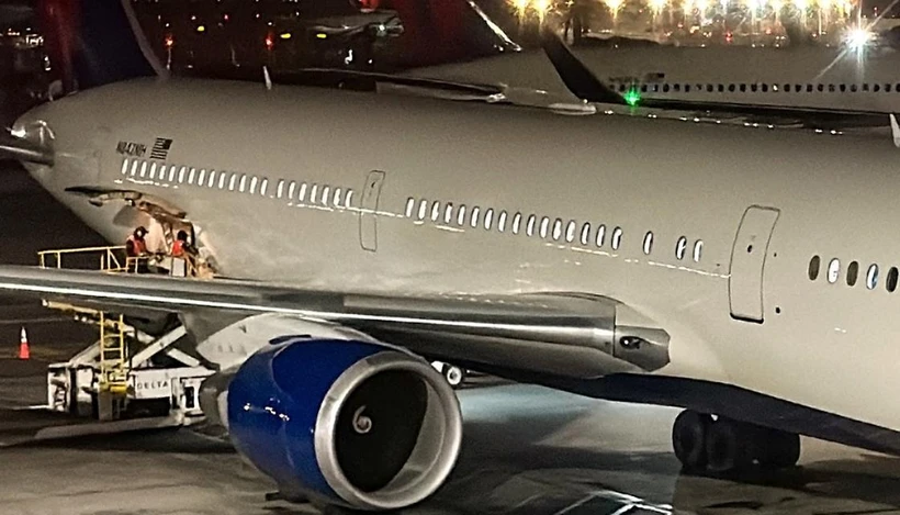 Chiếc máy bay Boeing 767 gặp sự cố. (Nguồn: Getty Images)