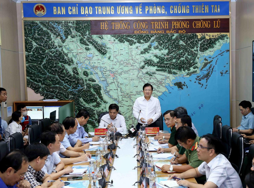 Phó Thủ tướng Chính phủ Trịnh Đình Dũng phát biểu chỉ đạo. (Ảnh: Vũ Sinh/TTXVN)