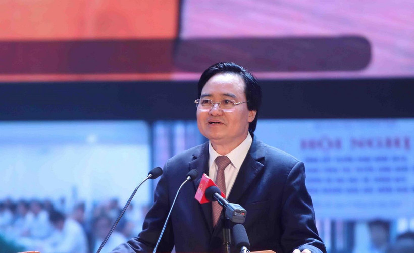 Bộ trưởng Bộ Giáo dục và Đào tạo Phùng Xuân Nhạ. (Ảnh: Thanh Tùng/TTXVN)