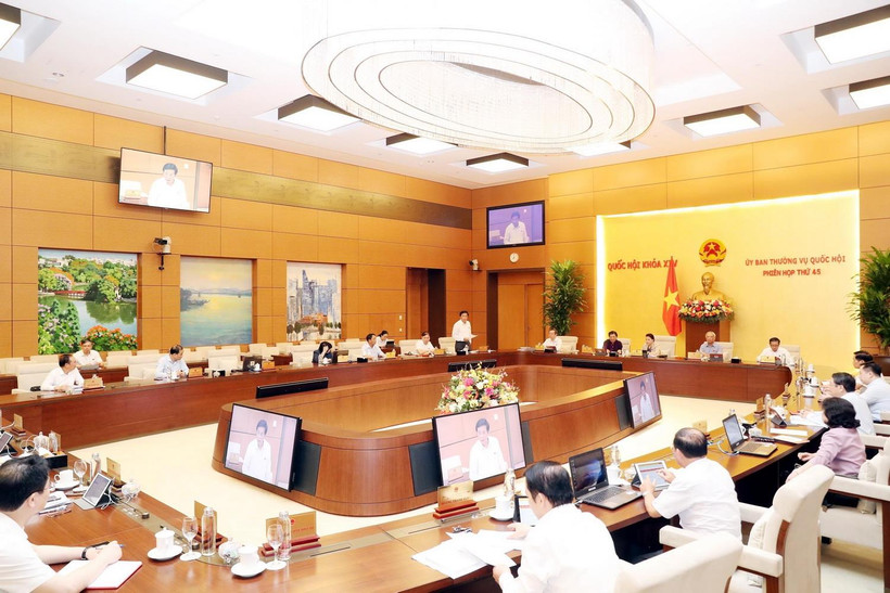 Quang cảnh một phiên họp của Ủy ban Thường vụ Quốc hội . (Ảnh: Trọng Đức/TTXVN)