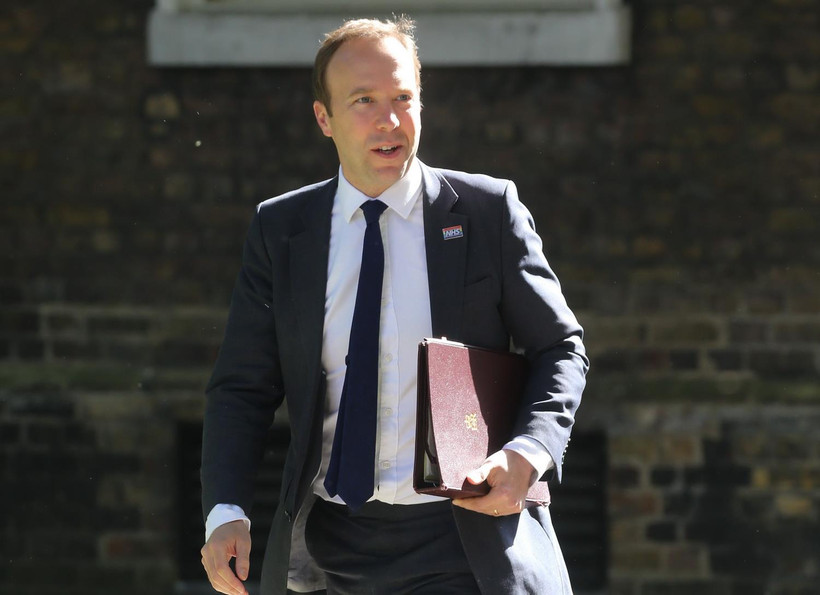 Bộ trưởng Y tế Anh Matt Hancock. (Ảnh: AFP/TTXVN)