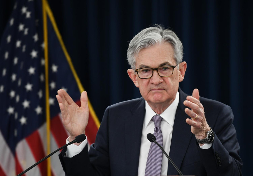 Chủ tịch Ngân hàng Dự trữ Liên bang Mỹ (Fed) Jerome Powell. (Ảnh: THX/TTXVN)