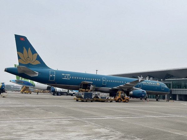 Máy bay của Hãng hàng không Vietnam Airlines. (Ảnh: Tá Chuyên/TTXVN)