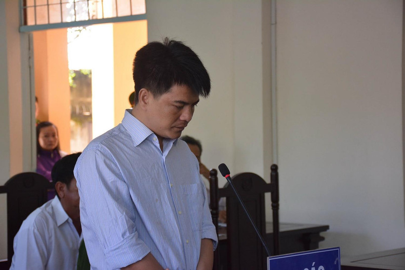 Bị cáo Phạm Thành Hiếu tại phiên xét xử. (Ảnh: Bùi Giang/TTXVN)