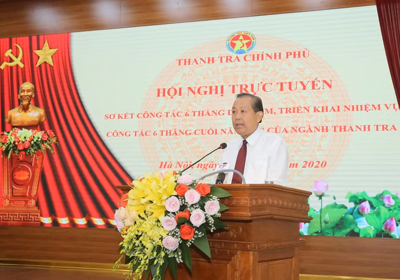 Phó Thủ tướng Thường trực Chính phủ Trương Hòa Bình phát biểu chỉ đạo Hội nghị. (Ảnh: Doãn Tấn/TTXVN)
