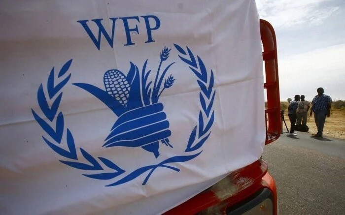 Xe chở hàng viện trợ của Chương trình Lương thực thế giới của Liên hợp quốc (WFP). (Ảnh: IRNA/TTXVN)