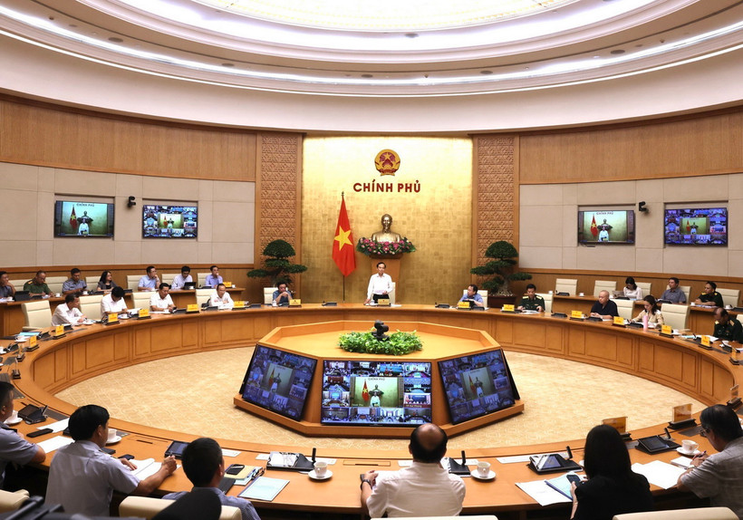 Phó Thủ tướng Trần Lưu Quang chủ trì họp Ban Chỉ đạo quốc gia về IUU. (Ảnh: Lâm Khánh/TTXVN)
