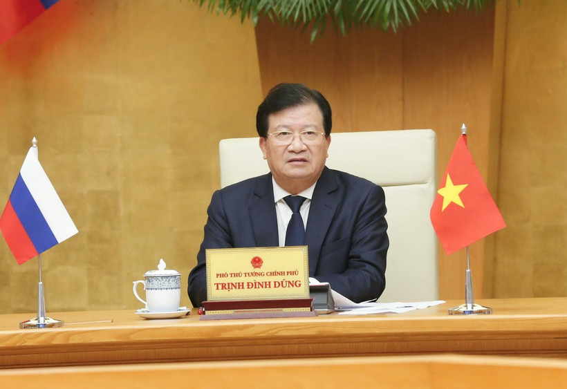 Phó Thủ tướng Trịnh Đình Dũng phát biểu. (Ảnh: Doãn Tấn/TTXVN)