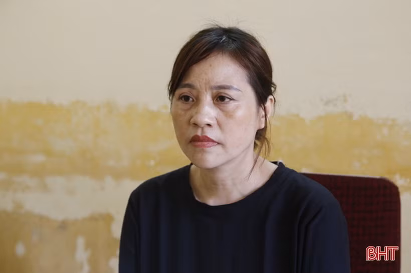 Đối tượng Nguyễn Thị Hường. (Nguồn: báo Hà Tĩnh)