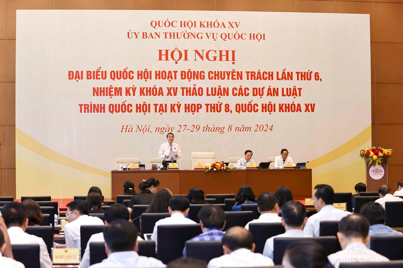Phó Chủ tịch Quốc hội Nguyễn Đức Hải điều hành phiên họp. (Ảnh: Doãn Tấn/TTXVN)