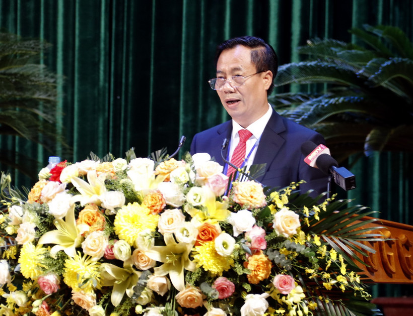 Ông Đinh Đức Cảnh, Bí thư Huyện ủy Tân Yên, được hiệp thương giữ chức Chủ tịch Ủy ban Mặt trận Tổ quốc tỉnh Bắc Giang, nhiệm kỳ 2024-2029. (Ảnh: Đồng Thúy/TTXVN)