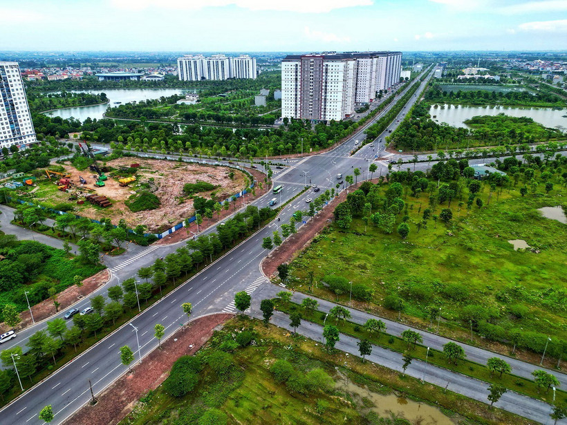 Hàng nghìn căn biệt thự, liền kề và shophouse thuộc dự án khu đô thị Thanh Hà Cienco 5 đã được bán hết nhưng người dân lại chưa được xây dựng. (Ảnh: Tuấn Anh/TTXVN)