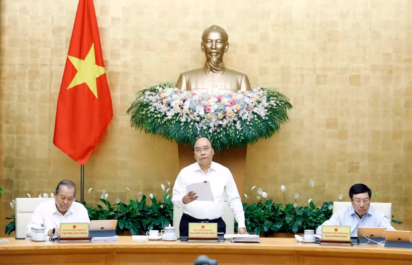 Thủ tướng Nguyễn Xuân Phúc phát biểu. (Ảnh: Thống Nhất/TTXVN)