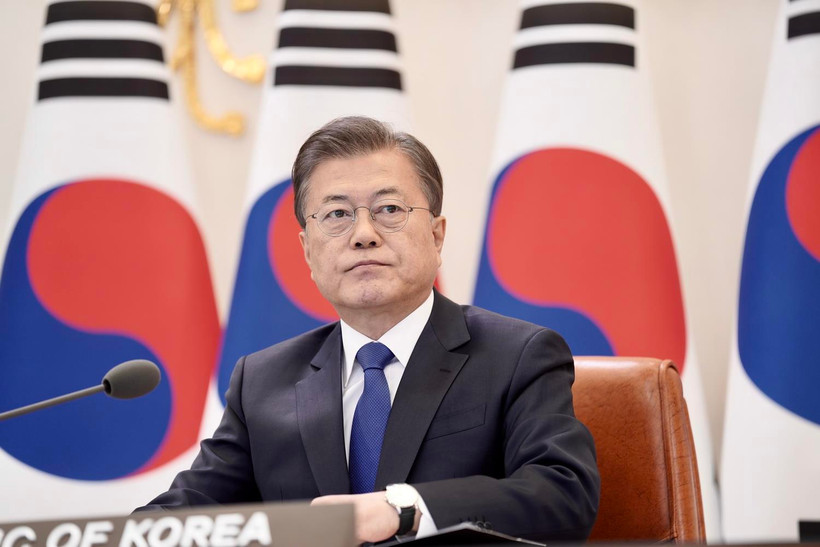 Tổng thống Hàn Quốc Moon Jae-in. (Ảnh: Yonhap/TTXVN)