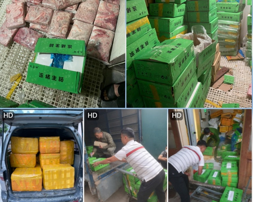 Kho hàng bị lực lượng chức năng phát hiện, kiểm tra. (Nguồn: báo Công Thương)