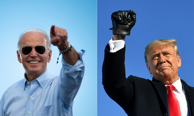 Đương kim Tổng thống Mỹ Joe Biden (trái) và cựu Tổng thống Donald Trump. (Ảnh: AFP/TTXVN)