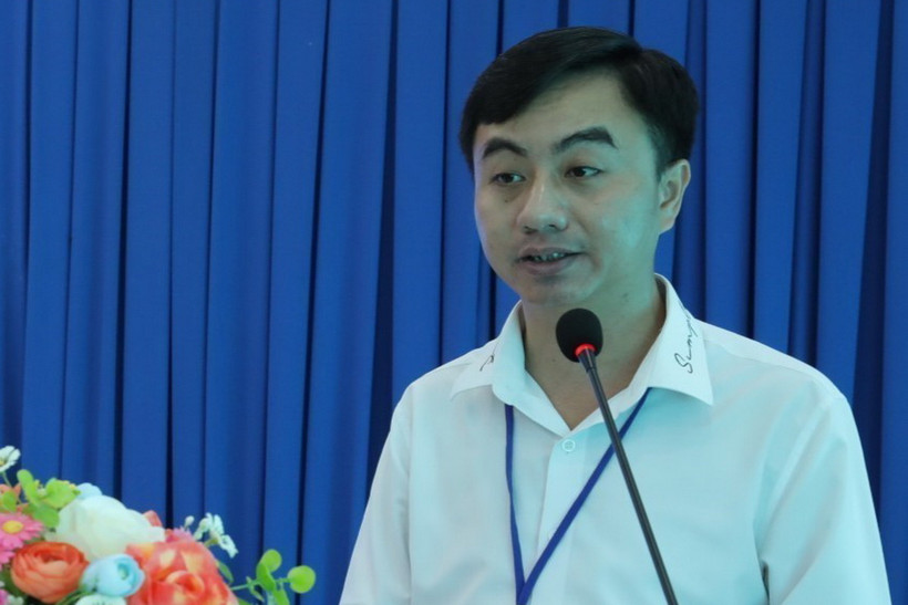 Giám đốc Trung tâm Xúc tiến Đầu tư Thương mại và Du lịch tỉnh Bình Phước Trần Quốc Duy. (Ảnh: TTXVN phát)