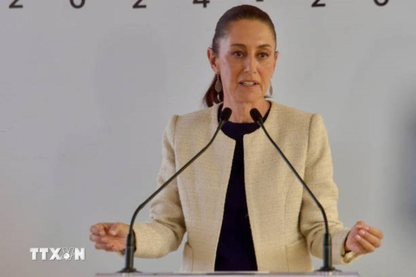 Tổng thống Mexico Claudia Sheinbaum. (Nguồn: AFP/TTXVN)