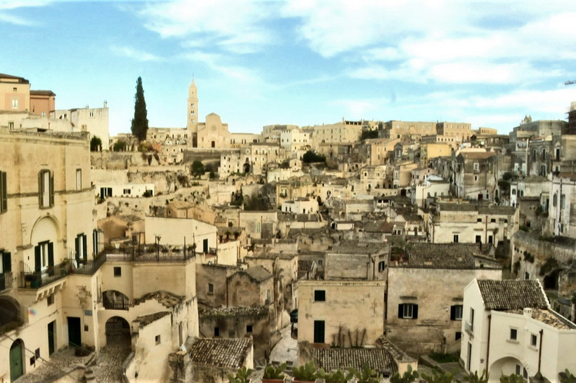 Khu thành cổ của Matera. (Ảnh: Trường Dụy/TTXVN)