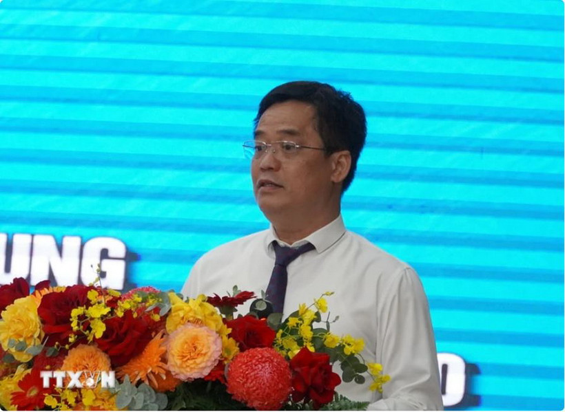 Tân Bí thư Thành ủy Phú Quốc Lê Quốc Anh. (Ảnh: Văn Sĩ/TTXVN)