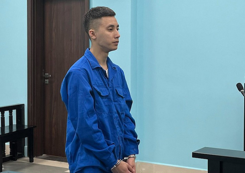 Bị cáo Nguyễn Tuấn Anh tại phiên tòa ngày 2/4. (Nguồn: báo Công an Nhân dân)