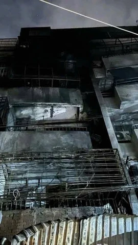 Cháy chung cư Độc Lập. (Ảnh: Công an thành phố Hồ Chí Minh cung cấp)