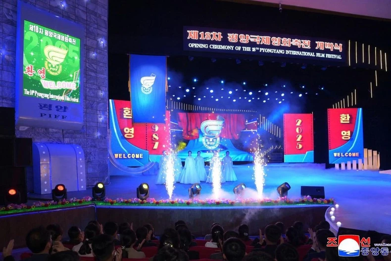 Lễ khai mạc Liên hoan phim quốc tế Bình Nhưỡng lần thứ 18. (Nguồn: KCNA)