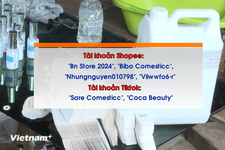 Hơn 100.000 đơn hàng mỹ phẩm giả đã được bán qua các tài khoản này trên Shopee và TiKToK.