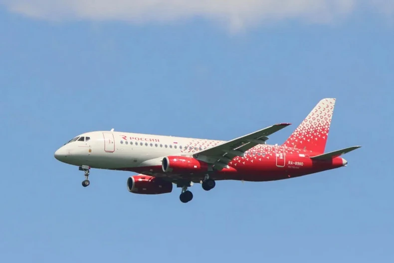 Máy bay SJ-100. (Ảnh: Getty)