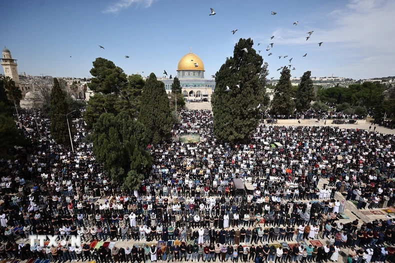 Đền thờ Hồi giáo Al-Aqsa ở Jerusalem. (Ảnh: THX/TTXVN)