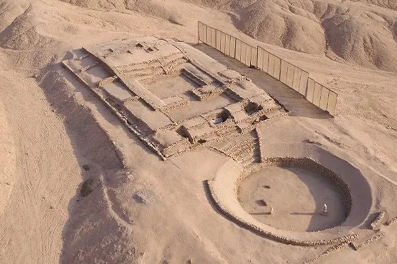 Thành cổ Penico nhìn từ trên cao. (Ảnh: Bộ Văn hóa Peru)