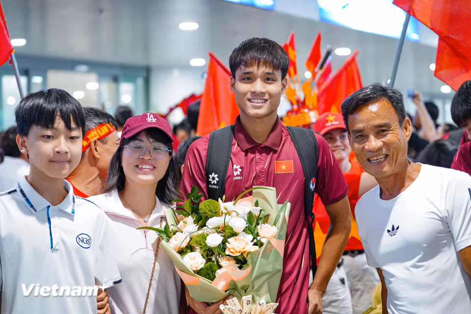 Hậu vệ Mạnh Cường có một giải đấu đáng nhớ cùng U17 Việt Nam. (Ảnh: Việt Anh/Vietnam+)