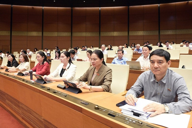 Kiểm toán Nhà nước kiến nghị xử lý tồn đọng, chấn chỉnh kỷ luật ngân sách Báo cáo Chính phủ trình Quốc hội cơ bản đầy đủ các nội dung liên quan đến quyết toán ngân sách Nhà nước năm 2023 theo yêu cầu tại các Nghị quyết của Quốc hội, chỉ chưa báo cáo được thông tin, số liệu nợ đọng xây dựng cơ bản. (Ảnh: Vietnam+)