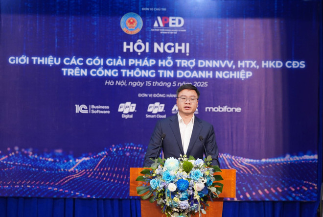 Phó Cục trưởng Cục Phát triển doanh nghiệp Tư nhân và Kinh tế tập thể Nguyễn Đức Trung chia sẻ chuyển đổi số là “chìa khóa” để khu vực kinh tế tư nhân đóng góp gần 50% GDP và tiếp tục là động lực tăng trưởng của nền kinh tế. (Ảnh: Vietnam+) bmt08500.jpg