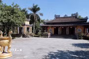 Di tích Kiến trúc nghệ thuật cấp Quốc gia Văn Thánh-Khổng Miếu ở phường Bàn Thạch, thành phố Đà Nẵng. (Ảnh: Đỗ Trưởng/TTXVN)