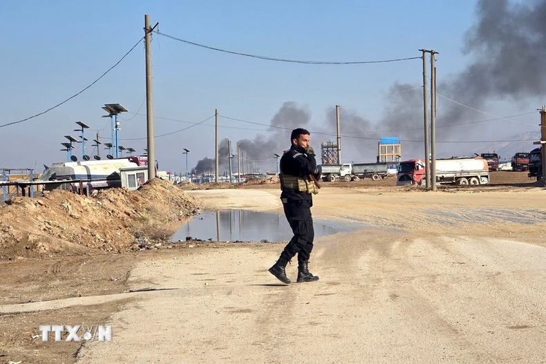 Lực lượng an ninh Syria. (Ảnh: THX/TTXVN)