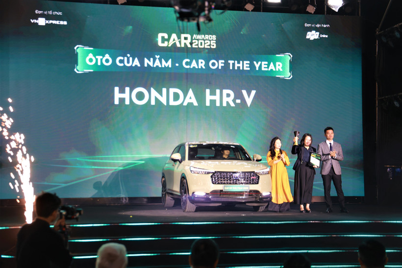 Mẫu xe SUV cỡ B Honda HR-V được nhận giải cao nhất - Xe của năm tại Car Awards 2025. (Ảnh: Minh Hiếu/Vietnam+)