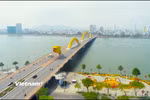 Cầu Rồng, một trong những biểu tượng của thành phố Đà Nẵng. (Ảnh: Thanh Phong/Vietnam+)