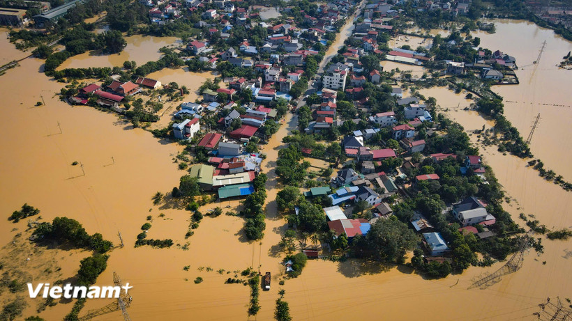 Đề nghị đảm bảo an toàn đê điều trên sông Cầu, sông Thương, sông Cà Lồ. (Ảnh minh họa. Nguồn: Vietnam+)