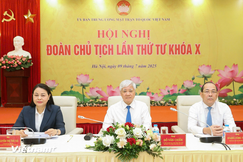 Hội nghị Đoàn Chủ tịch lần thứ tư, khóa X, nhiệm kỳ 2024-2029. (Ảnh: PV/Vietnam+)