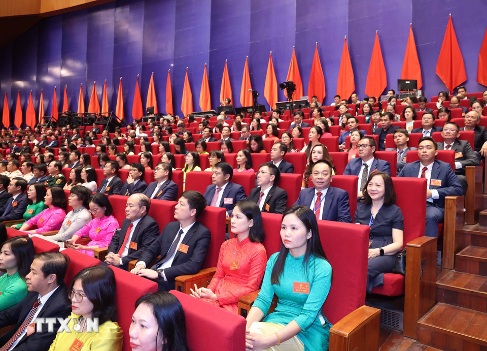 Các đại biểu dự Lễ kỷ niệm 80 năm thành lập Chính phủ. (Ảnh: TTXVN)