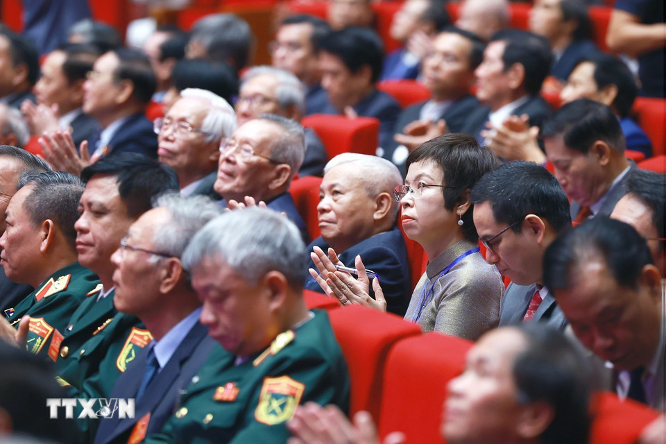 Các đại biểu dự Lễ kỷ niệm 80 năm thành lập Chính phủ. (Ảnh Dương Giang/TTXVN)