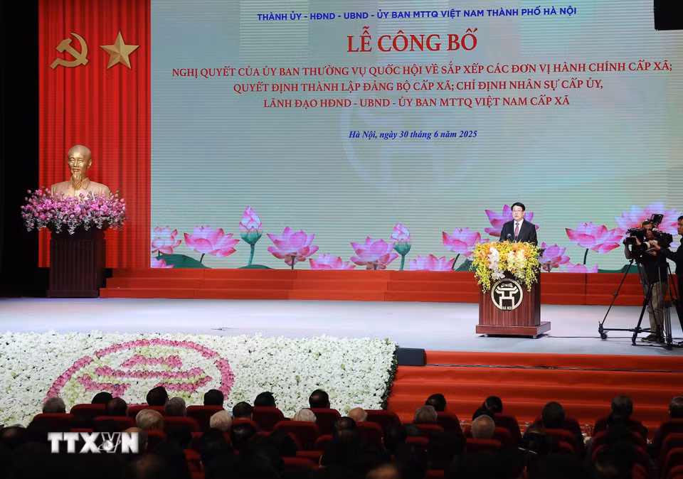 Chủ tịch nước Lương Cường phát biểu chỉ đạo. (Ảnh: Lâm Khánh/TTXVN)