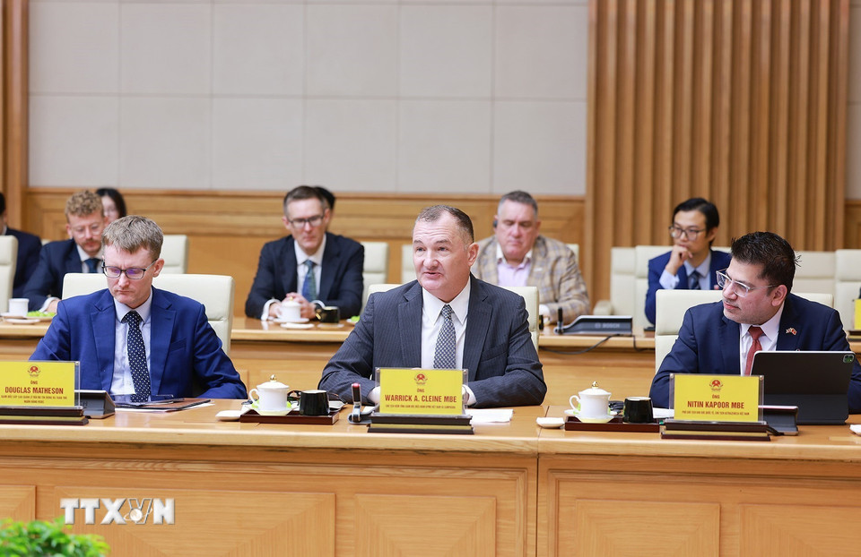 Các doanh nghiệp Vương quốc Anh tham dự tọa đàm. (Ảnh: Dương Giang/TTXVN)